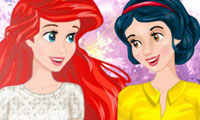 Ariel and Snow White BFFS