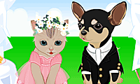 Pet Wedding Dress Up 