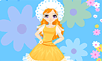 Flower Gown Dress Up