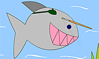 Sharky Coloring Game