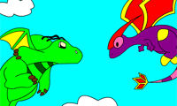 Dragon Battle Coloring