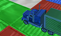 3D truck-parkeersimulator