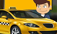 Taxi 3D en la ciudad