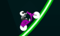 Neonowy motocyklista