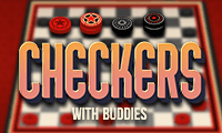 Checkers with Buddies: 2 Player Game